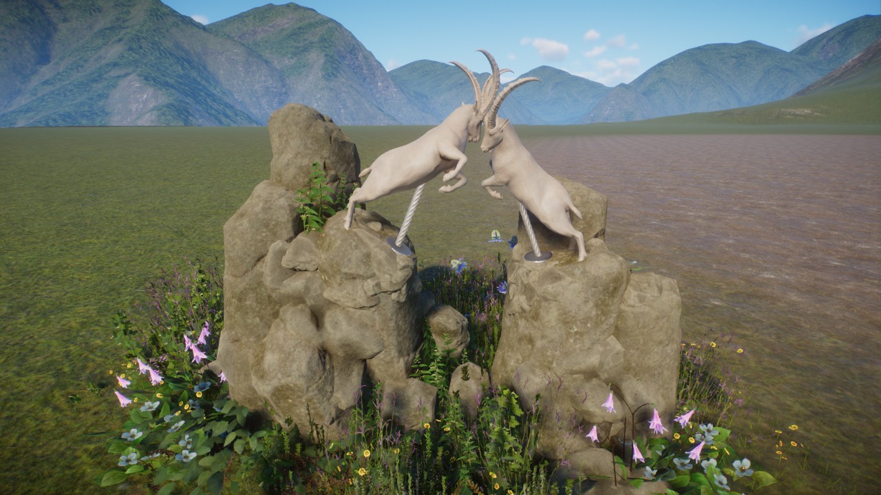 ibex statue, Steinbock Statue