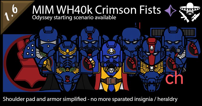[ZH]MIM Warhammer 40k Crimson Fists中文汉化