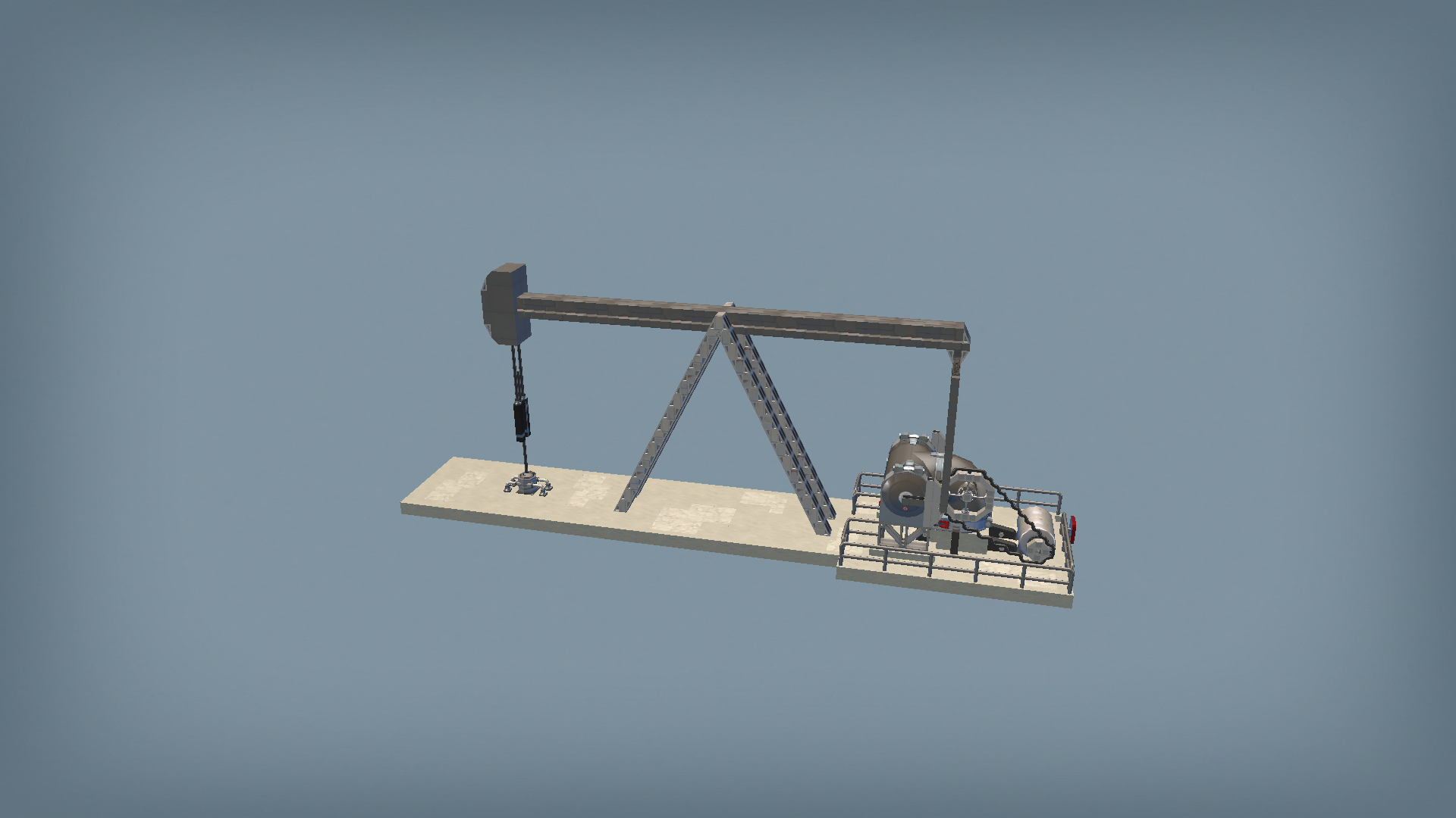 background prop oil pump-jack