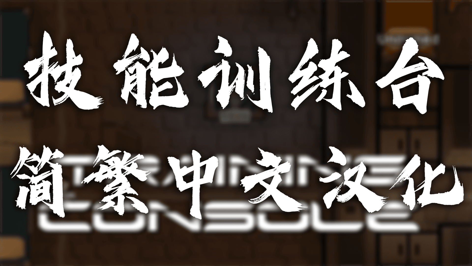 Training Console 简繁汉化包