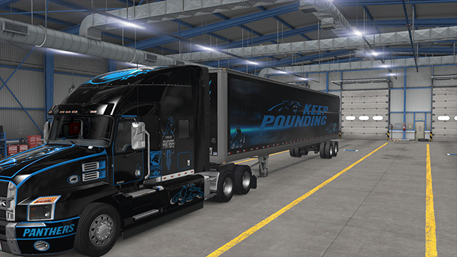 Panthers Box Trailer Skin