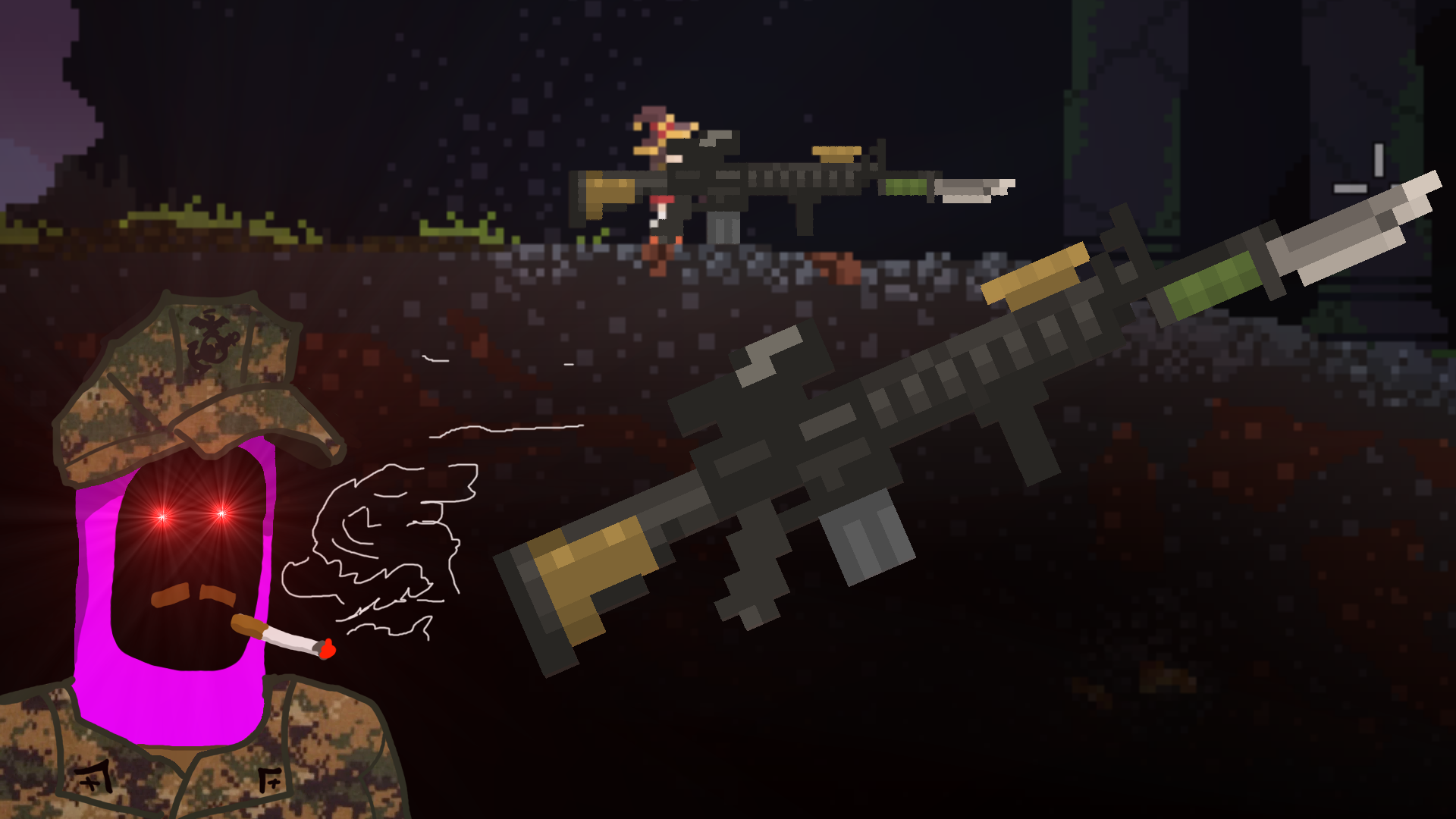 M16A4 Rifle with Bayonet
