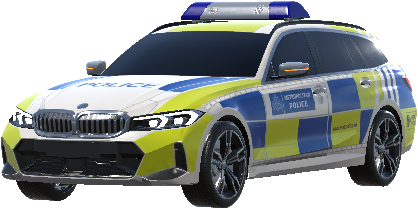 Patrol Car UK - Coressed on dc