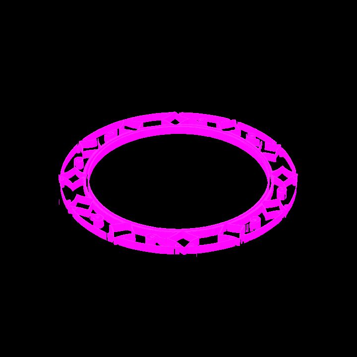 A glowing sigil - pink circle 1