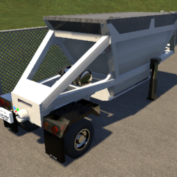 US 28 FT Single-Axle Bottom-Dumper W/T Rear Hitch