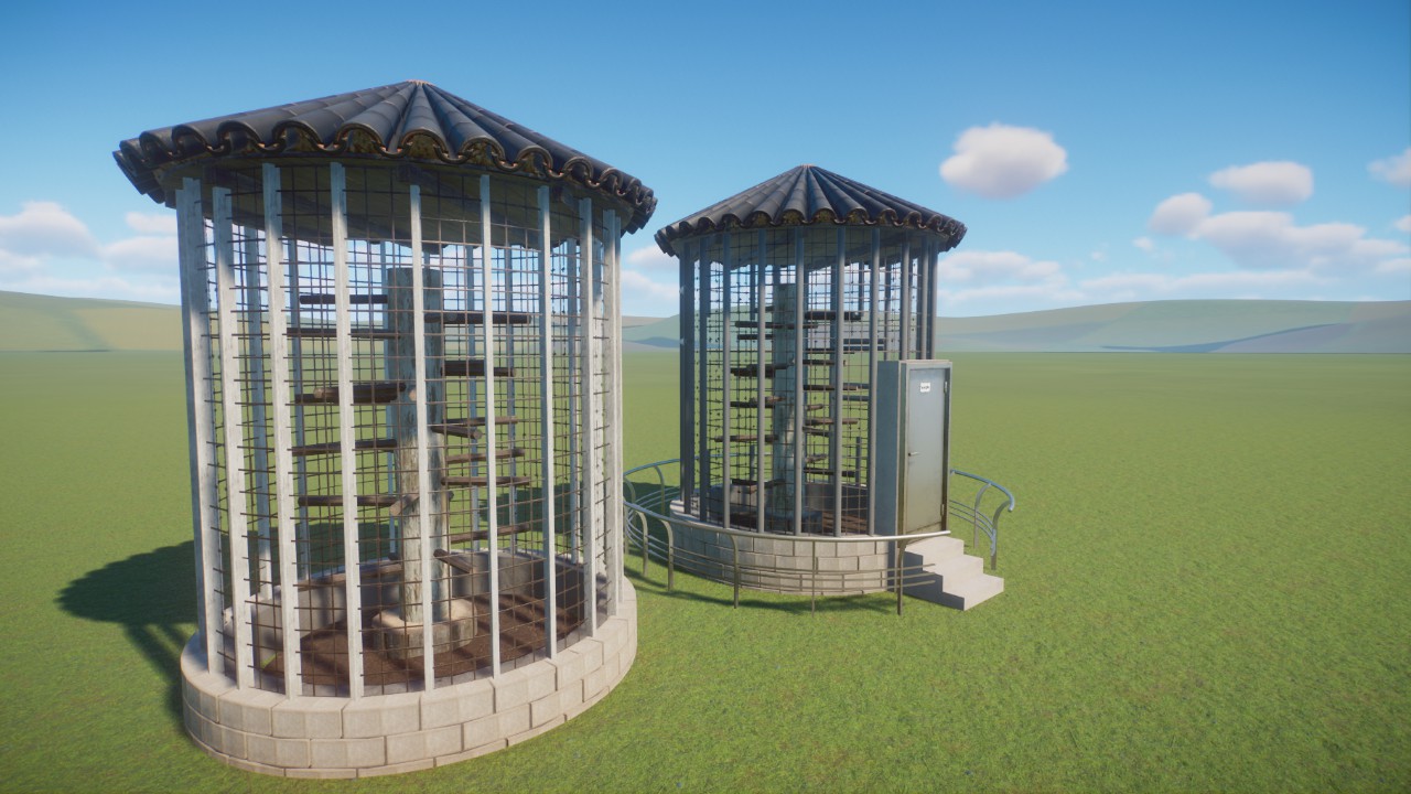 Cylindrical Aviary / cage - By Toves