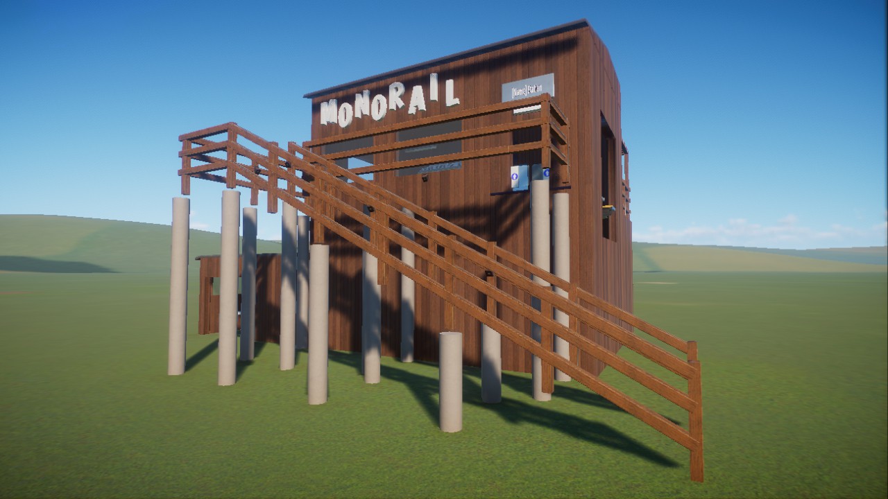 Compact Complex: Elevated Monorail Station