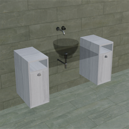 Glass Sink White Oak