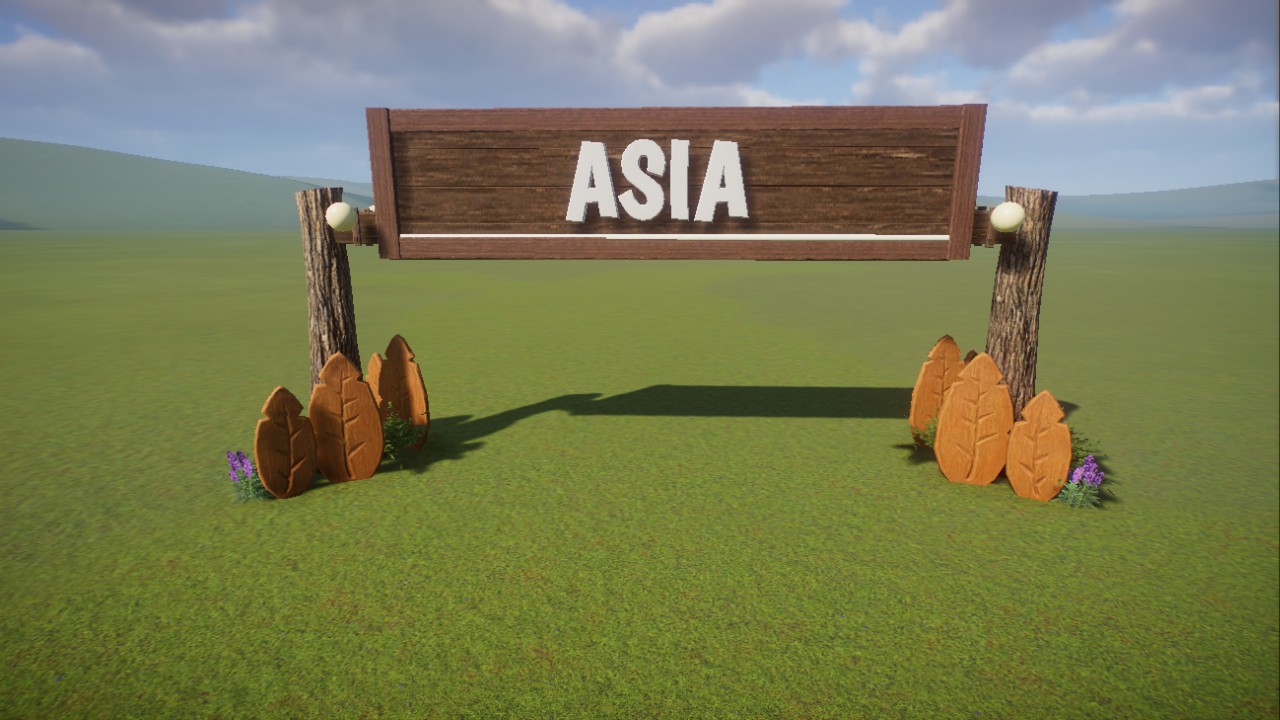 North American Lodge Themed Over Path Area Sign preview