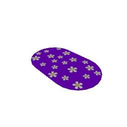 Rug - Purple Daisies