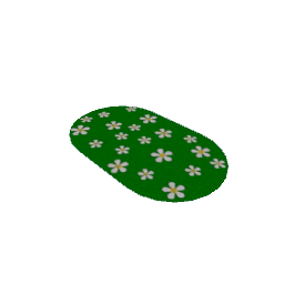 Rug - Green Daisies