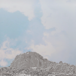Untextured Minecraft World