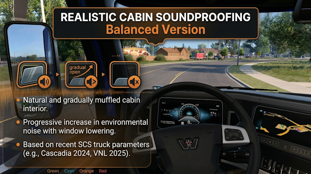 Realistic Cabin Soundproofing (Balanced Version) [DISCONTINUED]