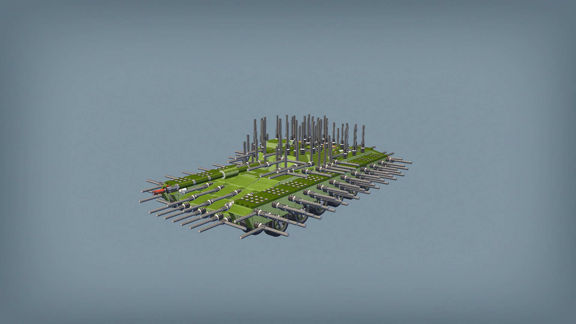 Tank with anti drone cage 03