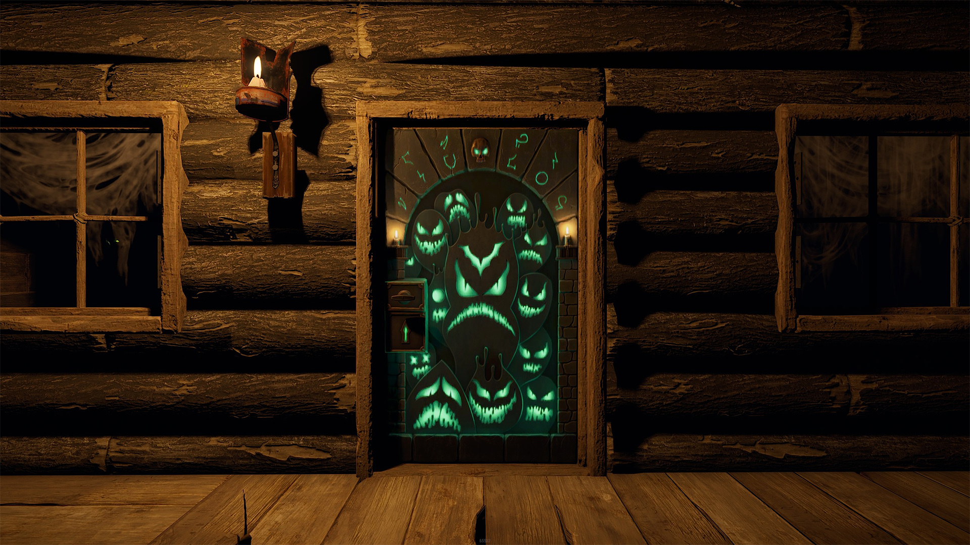 Ghostly Flame Door