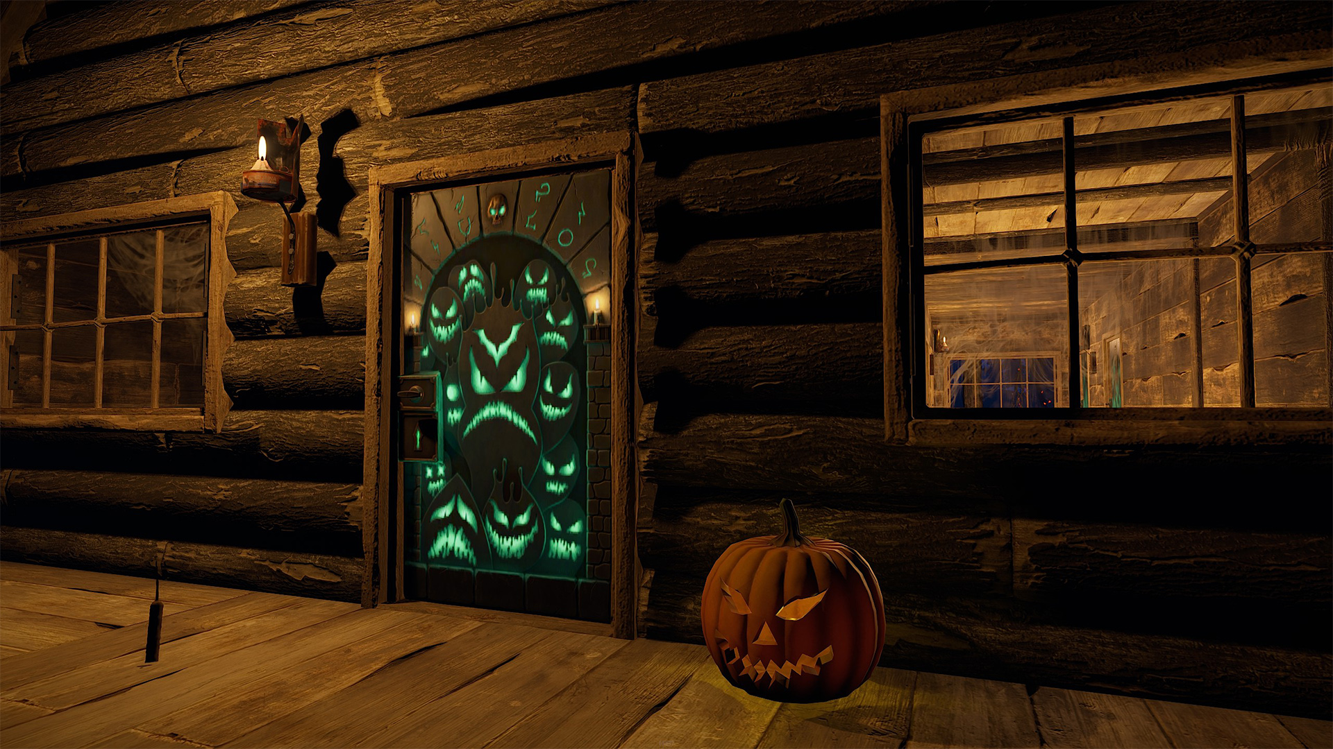 Ghostly Flame Door