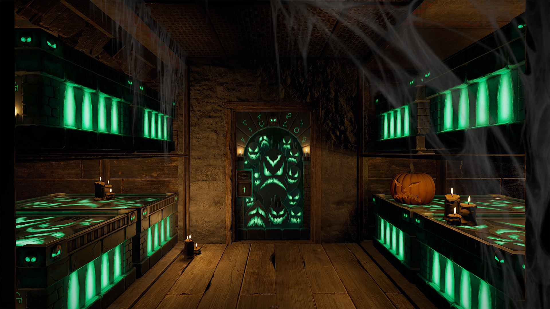 Ghostly Flame Door