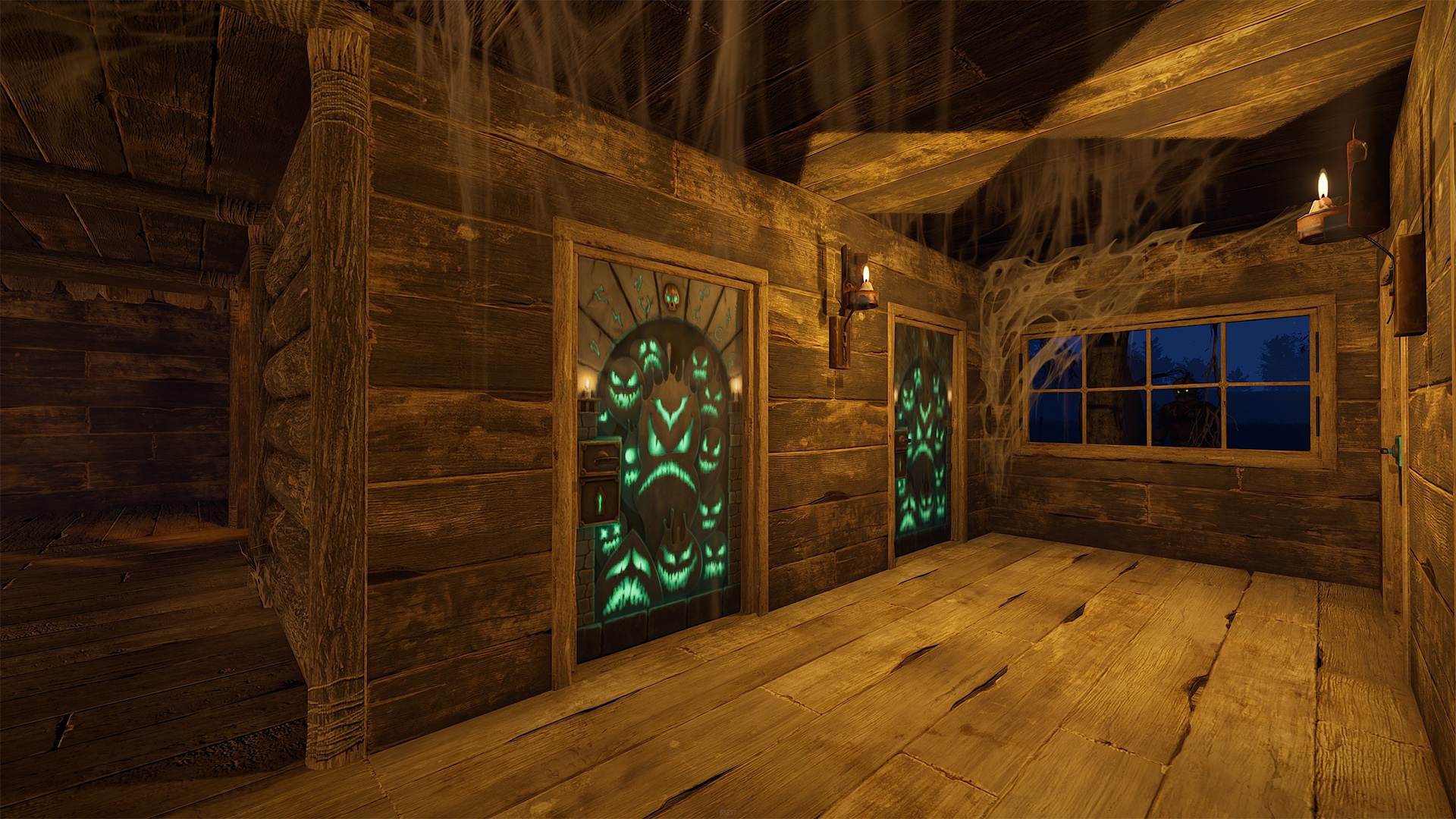 Ghostly Flame Door