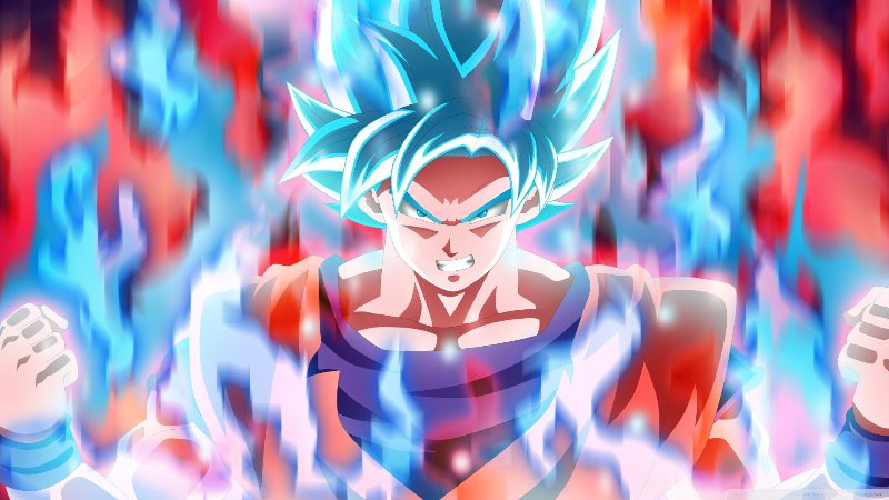 Goku Kayoken x Super Sayajin Blue Wallpaper