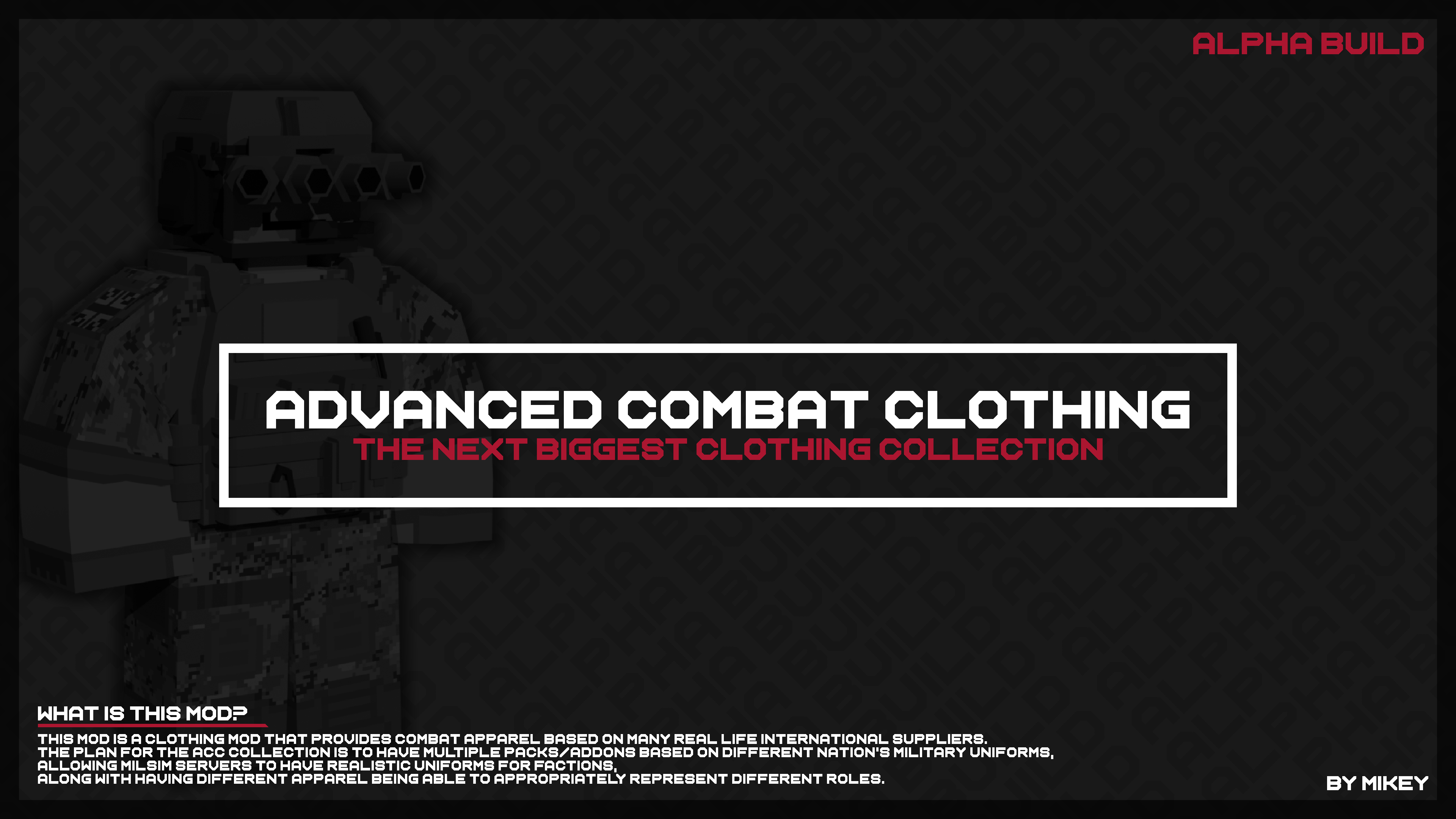 [ACC] Advanced Combat Clothing | Alpha Build