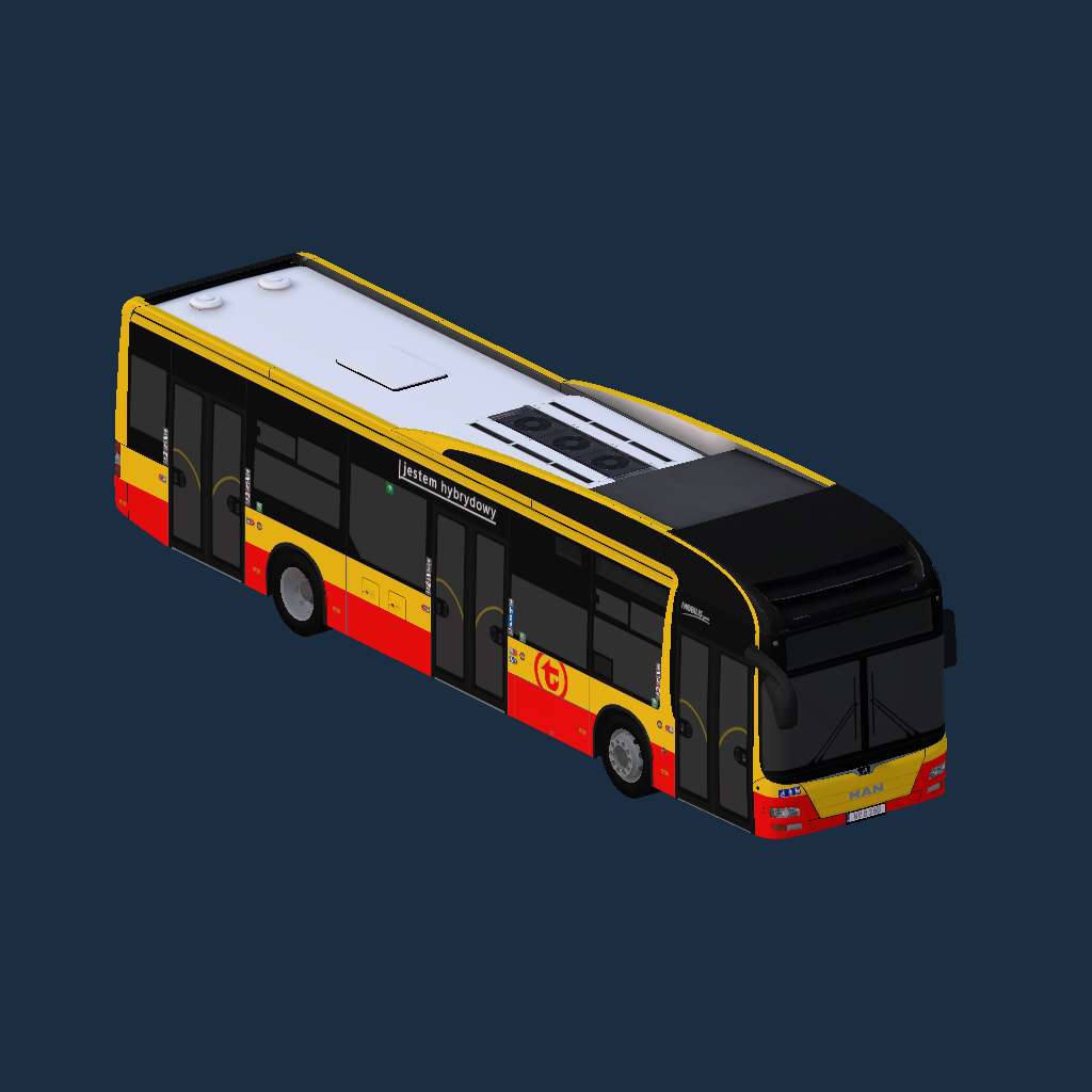 Man Lion's City Hybrid Mobilis Warszawa z 2018r.