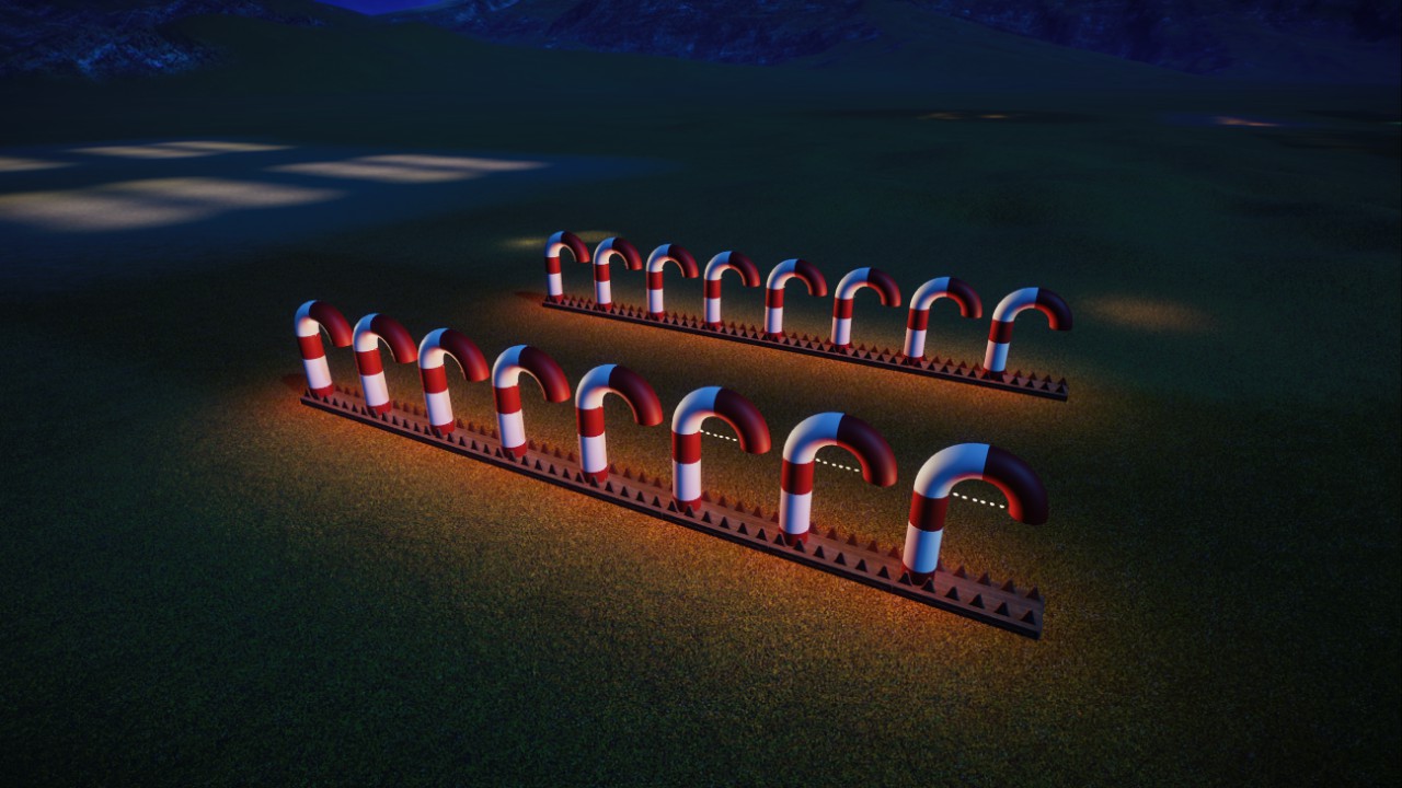 Candy Cane Fence