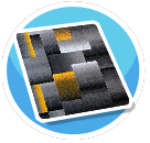 Geometric Rug (Black Gold) ST