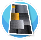 Geometric Rug (Black Gold)