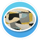 Geometric Yellow Rug CIRC