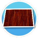 Wood Red Slats Flooring