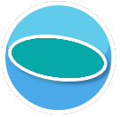 Solid Colored Rug - Teal (Oval)