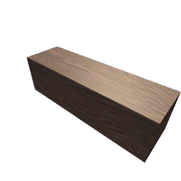 Beams 2m height 0.5m V1 Dark Spruce