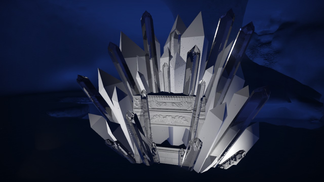 Crystal Ice Shop Skin with snow - White