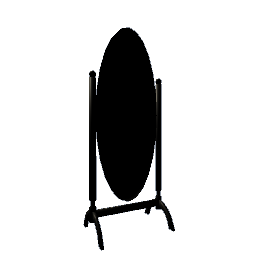 Cheval Mirror - Black