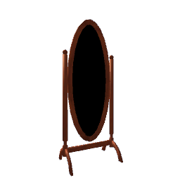 Cheval Mirror - Sapele