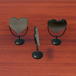 Heart Mirror - Black
