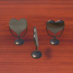 Heart Mirror - Brass