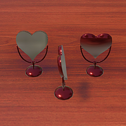 Heart Mirror - Red