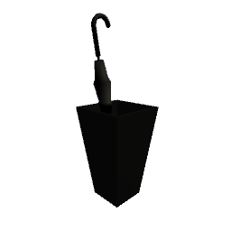 Umbrella Stand - Glossy Black