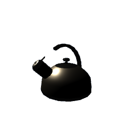 Metallic Kettle - White