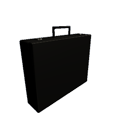 Briefcase - Black with Chrome
