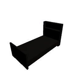 Single Bookshelf Bed - Black