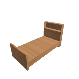 Single Bookshelf Bed - Cedar