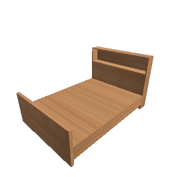 Double Bookshelf Bed - Cedar