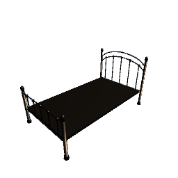 Metal Bed - Single Brass