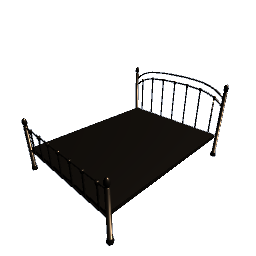Metal Bed - Double Brass