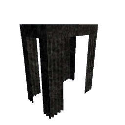 Canopy Curtains - Black Velvet Single