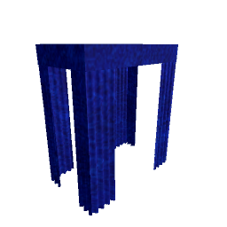 Canopy Curtains - Blue Velvet Single