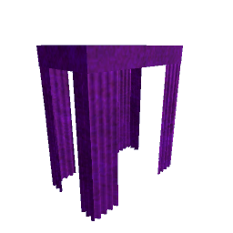 Canopy Curtains - Purple Velvet Single