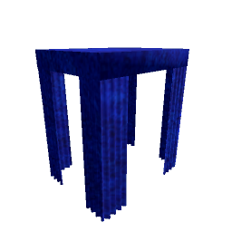 Canopy Curtains - Blue Velvet Double
